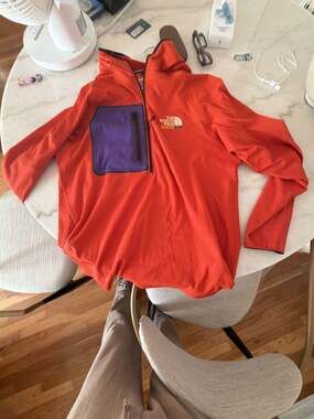 Gucci x The North Face Half-Zip Fleece Pullover Hoodie